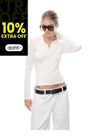 Camibuzo Slim Blanca Mujer Blanco Gef