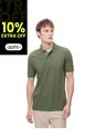 Polo Slim Algodón Verde Hombre Verde de Gef