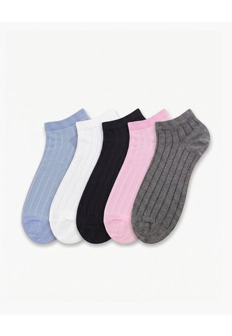 5 Pares De Medias Tobilleras Surtido Mujer Gef