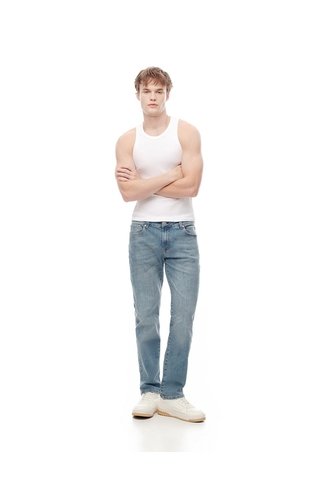 Jean Straight índigo Claro Hombre Azul Oscuro Gef