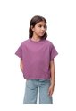 Camiseta Regular Algodón Morada Niña Purpura de Gef