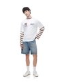 Camiseta Manga Corta Regular Estampado Blanca Hombre Blanco de Gef