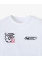 Camiseta Manga Corta Regular Estampado Blanca Hombre Blanco de Gef
