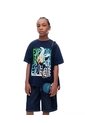 Camiseta Regular Jurassic World Azul Niño Azul de Gef