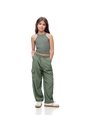 Jogger Cargo Tiro Medio Verde Niña Verde de Gef