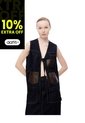 Chaleco Denim Anudado índigo Oscuro Mujer Azul de Gef