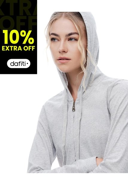 Chaqueta Slim Algodón Gris Mujer Gris
