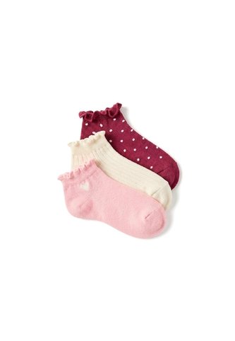 3 Pares De Medias Tobilleras Surtido Niña Multicolor Gef