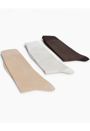 Medias Hombre Largas Pack X3 Surtido