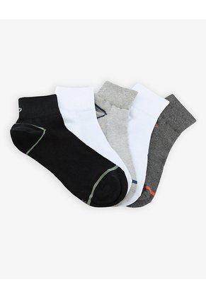 Medias Hombre Tobillera Transpirable Pack X5 Surtido