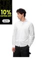 Camisa Regular Manga Larga Blanca Hombre Blanco de Gef