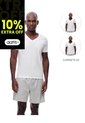 Camiseta Slim Algodón Jersey X2unds Blanca Hombre Blanco de Gef