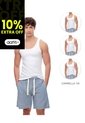 Camisilla Slim Algodón X3unds Blanca Hombre Blanco de Gef