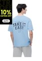 Camiseta Manga Corta Regular Estampado Azul Claro Hombre Azul de Gef