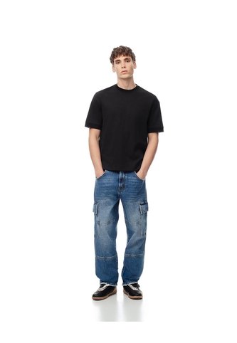 Jean Cargo Recto índigo Medio Hombre Azul Oscuro Gef