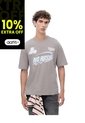 Camiseta Manga Corta Regular Estampado Taupe Hombre Marron Claro de Gef