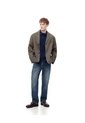 Blazer Regular Algodón Verde Hombre Cafe de Gef