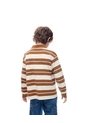 Camibuzo Tipo Polo Regular Algodón Rayas Niño Cafe de Gef