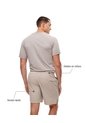 Pantaloneta Deportiva Secado Rápido Taupe Hombre Marron Claro de Gef