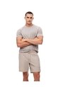Pantaloneta Deportiva Secado Rápido Taupe Hombre Marron Claro de Gef