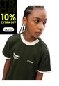 Camiseta Regular Manga Corta Verde Niño Verde de Gef