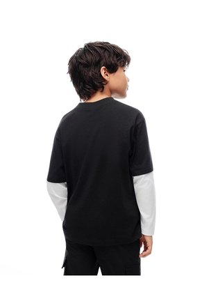 Camibuzo Regular Algodón Estampado Niño Negro