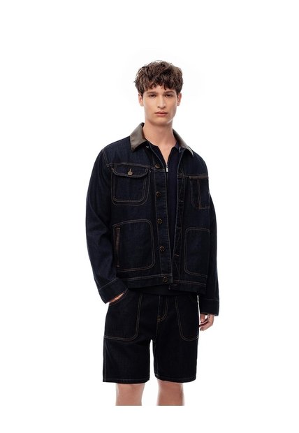 Bermuda Regular índigo Oscuro Hombre Azul Oscuro