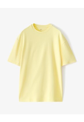 Camiseta Regular Amarilla Hombre Amarillo