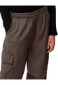 Jogger Cargo Tiro Medio Café Niña Cafe de Gef