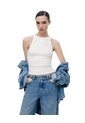 Camiseta Esqueleto Slim Blanco Mujer Blanco de Gef