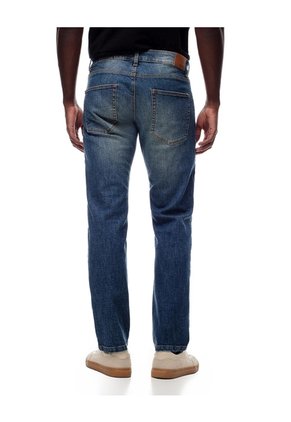 Jean Straight índigo Medio Hombre Azul Oscuro