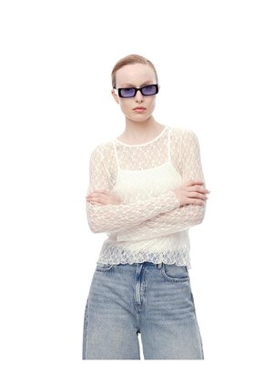 Camibuzo Encaje Camisilla Interna Habano Mujer Marron