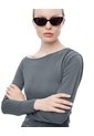 Camibuzo Slim Asimétrico Gris Mujer Gris de Gef