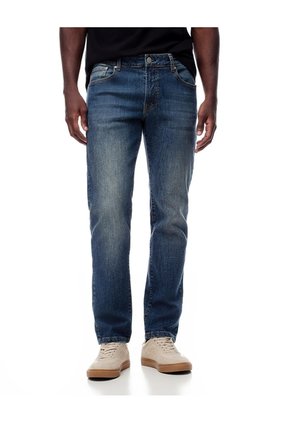 Jean Straight índigo Medio Hombre Azul Oscuro