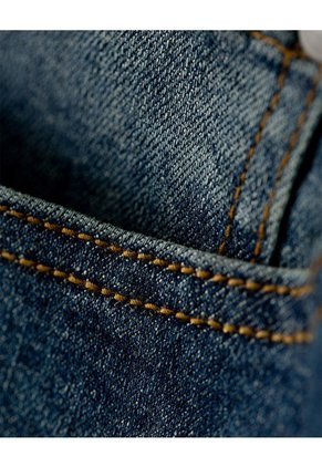 Jean Straight índigo Medio Hombre Azul Oscuro