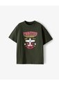 Camiseta Manga Corta Regular Algodón Verde Niño Verde de Gef