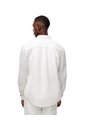 Camisa Manga Larga Regular Lino Blanca Hombre Blanco de Gef