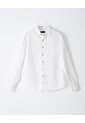 Camisa Manga Larga Regular Lino Blanca Hombre Blanco de Gef