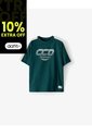 Camiseta Regular Manga Corta Verde Niño Verde de Gef