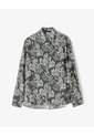 Camisa Manga Larga Holgada Estampada Mujer Verde de Gef