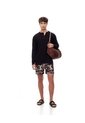 Pantaloneta De Baño Estampada Hombre Marron de Gef