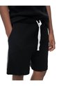Bermuda Regular Algodón Texturizada Negra Niño Negro de Gef