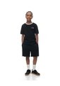 Bermuda Regular Algodón Texturizada Negra Niño Negro de Gef