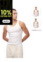 Camisilla Slim Algodón X2unds Blanca Hombre Blanco de Gef