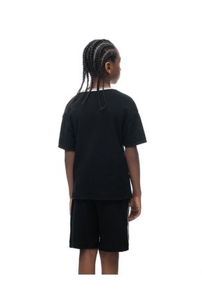 Camiseta Regular Manga Corta Negra Niño Negro