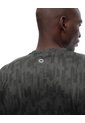 Camiseta Deportiva Control Humedad Estampada Hombre Gris de Gef