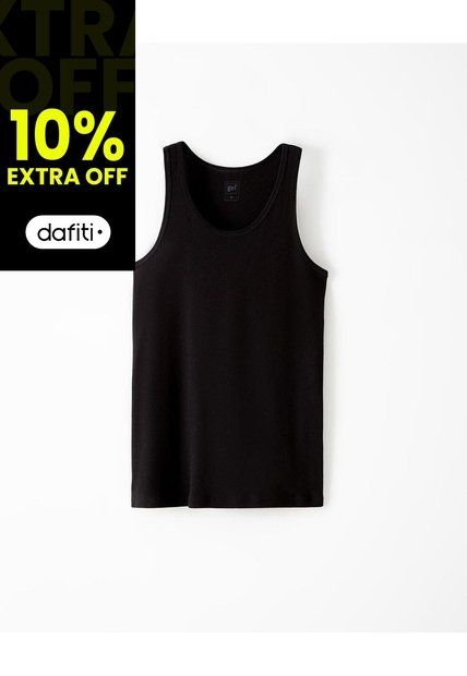 3 Camisetas Slim Negra Hombre Negro