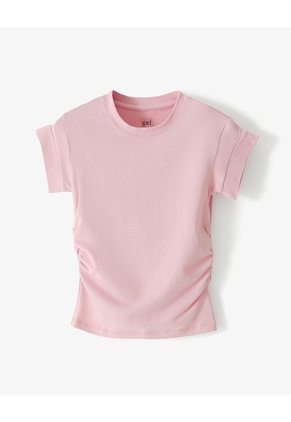 Camiseta Regular Rosada Niña Rosa