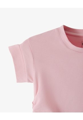 Camiseta Regular Rosada Niña Rosa