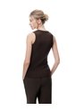 Camiseta Esqueleto Slim Rib Algodón Café Mujer Cafe de Gef